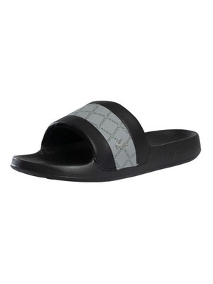 Lacoste Men's Serve HYB 126 4 CMA Sliders, Black