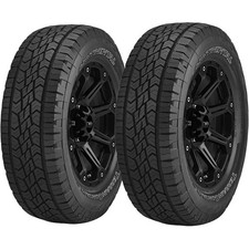 Qty 2 24565r17 Continental Terrain Contact At 107t Sl White Letter Tires