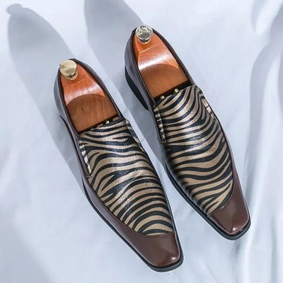 Mens Pointed Toe Slip on Party Formal Dress British Business Casual Shoes Hot