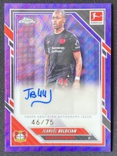 Jeanuel Belocian 2025-26 Topps Chrome Bundesliga Purple Wave Auto /75 #BA-JBE
