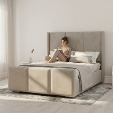 Image of Elegant Vienna Plush Velvet Bed King & SuperKing Size Uk Fast Delivery