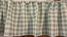 Pioneer Woman 3 piece rod pocket kitchen tiers, green, blue beige