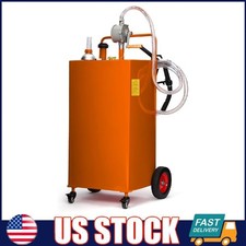 30 Gallon Fuel Caddy ,Portable Gas Diesel Transfer Storage Tank w/ Manual Pump