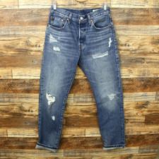 Levi s 501 Selvedge Jeans 150th Anniversary Womens 27x29 blue Limited Denim