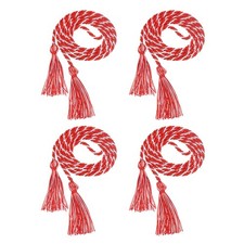 4 Pcs Graduation Cords, Graduation Tassel Honor Cords, Red White