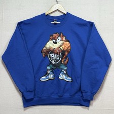 tazmanian devil Sweatshirt Taz Looney Tunes 90s