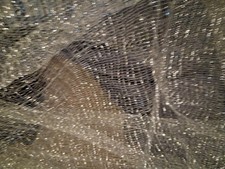 Silver Sparkly Glittery Polyester Fabric 30 W...