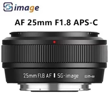 SGimage AF 25mm F1.8 APS-C Auto Focus Large Aperture Lens for Sony E/Fujifilm X