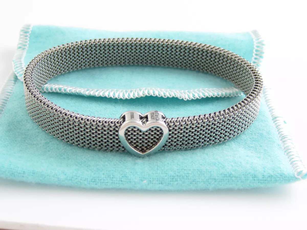 Tiffany mesh heart sale bracelet