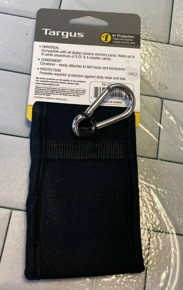 Targus Memory Card Wallet Digital Memory Cards 9 Slots 2422 tg-cpmc10 Carry NWT - Image 2 of 2