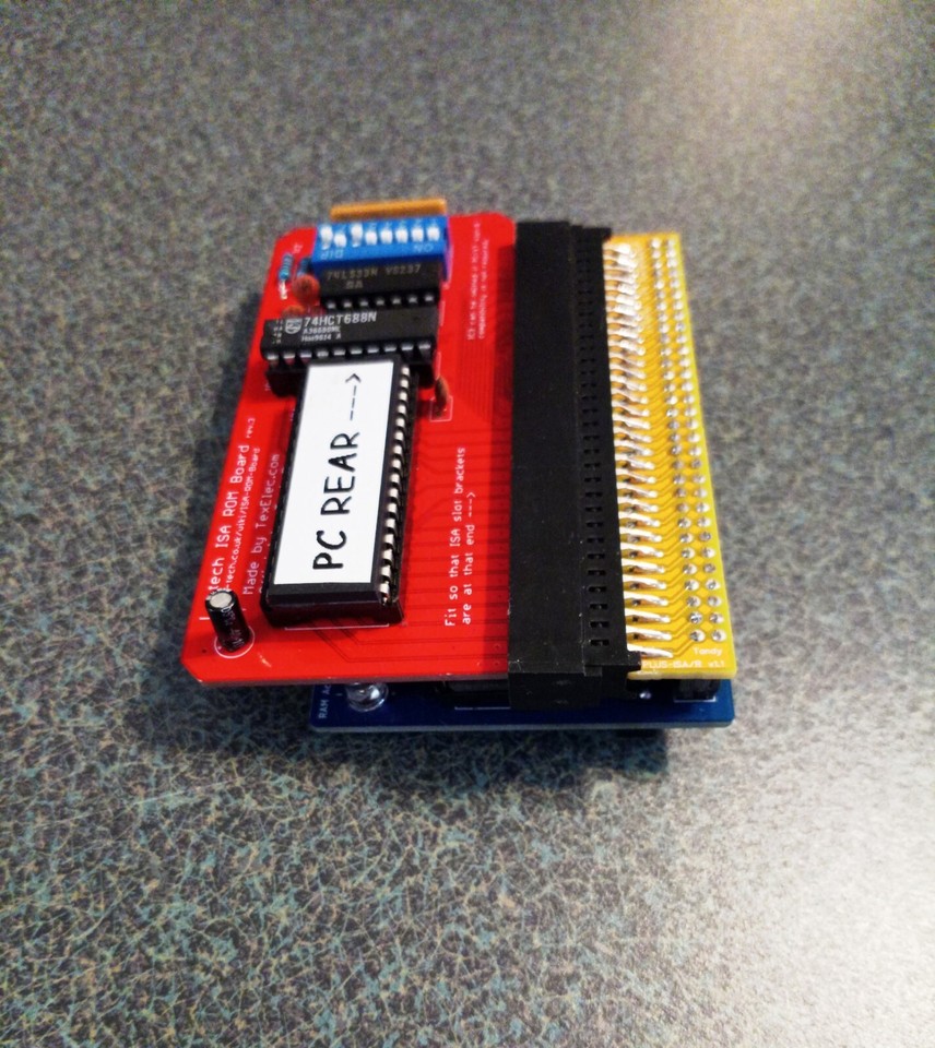 Tandy 1000 ISA slot addon EX HX PLUS ISA/R Adapters Add ISA cards to ...