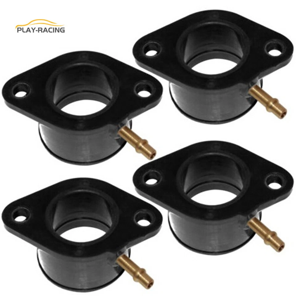 4X Bota colector de admisión de carburador para Kawasaki KZ650C Custom KZ650B 1977-1979 Foto 3 de 4