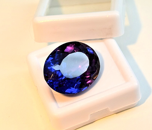 Natural Oval Cut 21.00 Ct Flawless Russian Color Changing Alexandrite Gems - Picture 5 of 11
