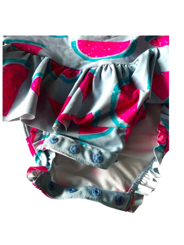 Bebé Niñas Wave Zone 1 pieza Sandía Rashguard Traje de Baño Talla 6-12 meses Foto 3 de 4
