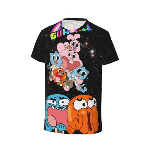 The Amazing World Of Gumball Cartoon Children's Short Sleeve Basic CasualT-shirt - Picture 25 of 37