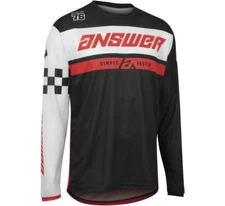 Answer Racing A22 Arkon Octane Black/Red MX Off-Road Jersey Men's Sizes XS - 2X