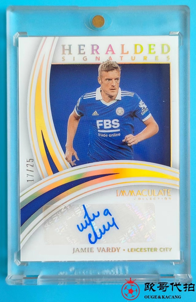 世界74枚限定！PANINI JAMIE VARDY 直筆サインカード 【公式通販】