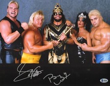 Barry Windham & Greg Valentine Signed 11x14 Photo BAS COA WWE Picture Autograph
