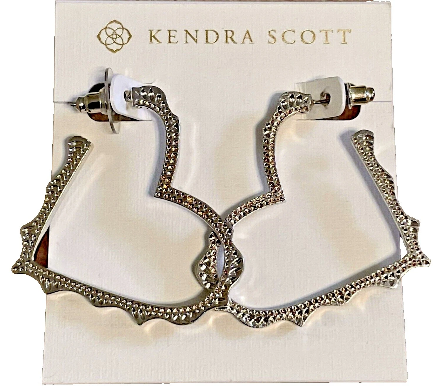 Aro platinado Kendra Scott Pendientes de Moda