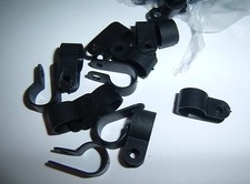 5 1/2" Black Nylon Power Wire Cable Clamp Tie Down Holder Car Audio Split Loom