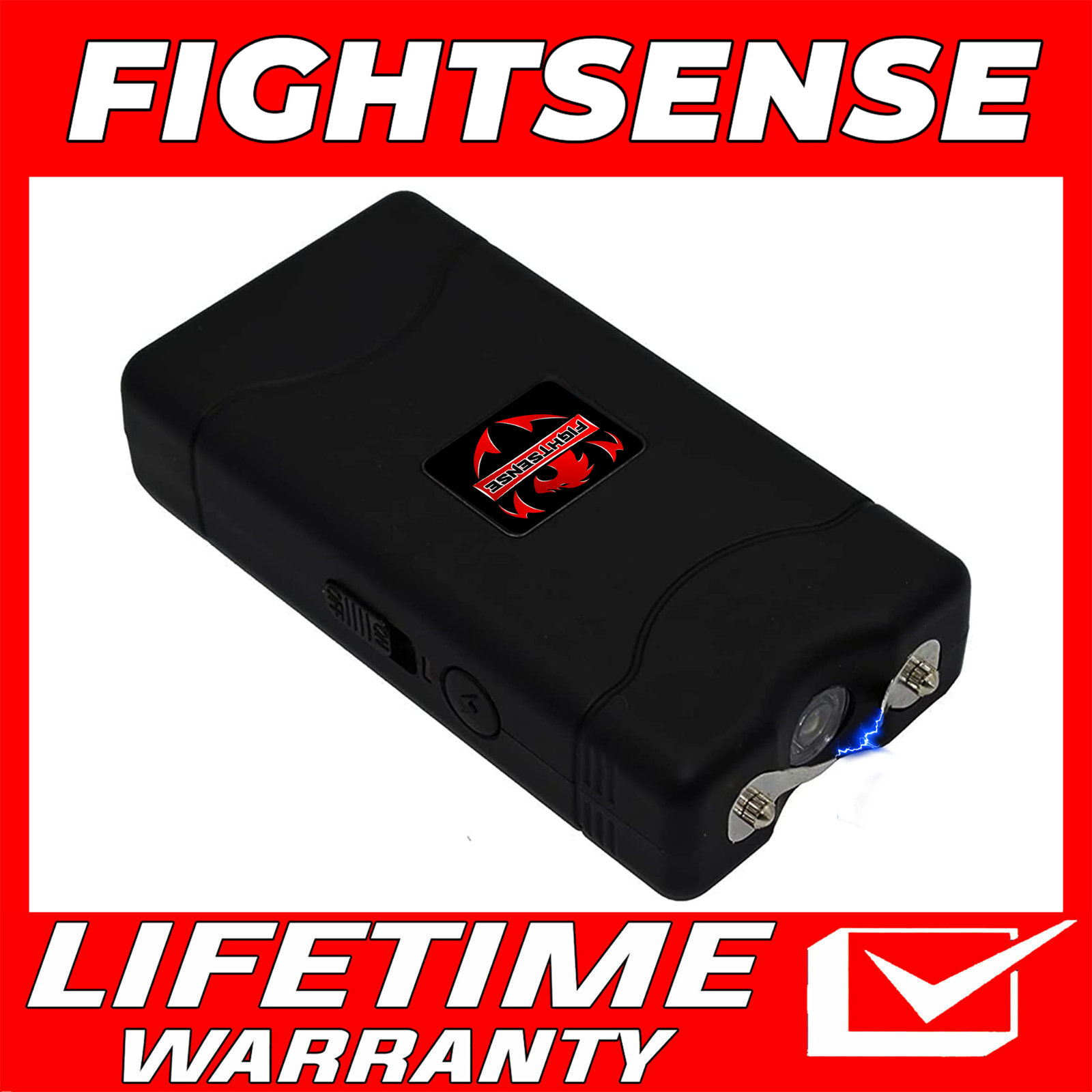 Self Defense Stun Gun with LED Flashlight & 10MV Max Power Rechargeable battery eBay