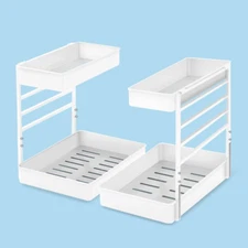 Pull Out Slide Shelf Organizer for under Sink Organization in Kitchen, Bathroom,