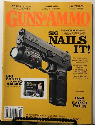 Guns & Ammo Sig Sauer Nails It Modular P320 Taurus May 2014 FREE SHIPPING JB
