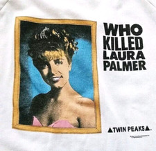 Rare Vintage 90s David Lynch Twin Peaks TV Series Promo Crewneck Sweatshirt XL