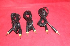 Lot of 3 x 6' 1.8m 3.5mm Stereo Audio Extension Cable, Black, Dynex DX-MP35B