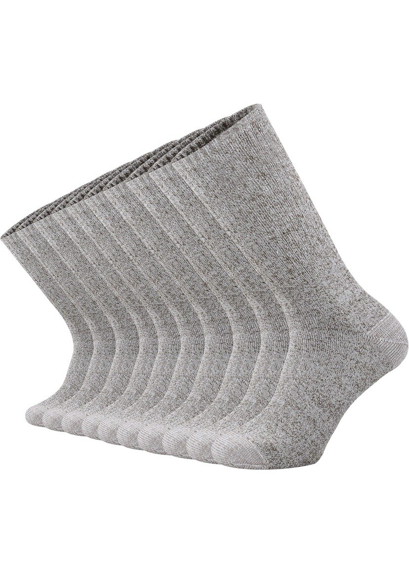 10 Pack Soft Cotton Cushioned Crew Socks for Men & Women Size 10-13