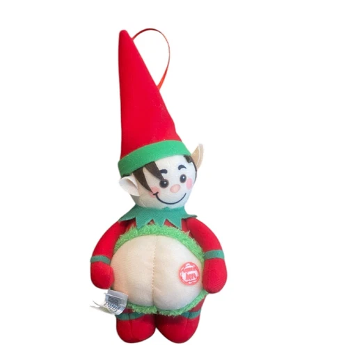 Farting Funny Christmas Ornament-Farting Elf Tree Ornament-Kids Love it-Stocking