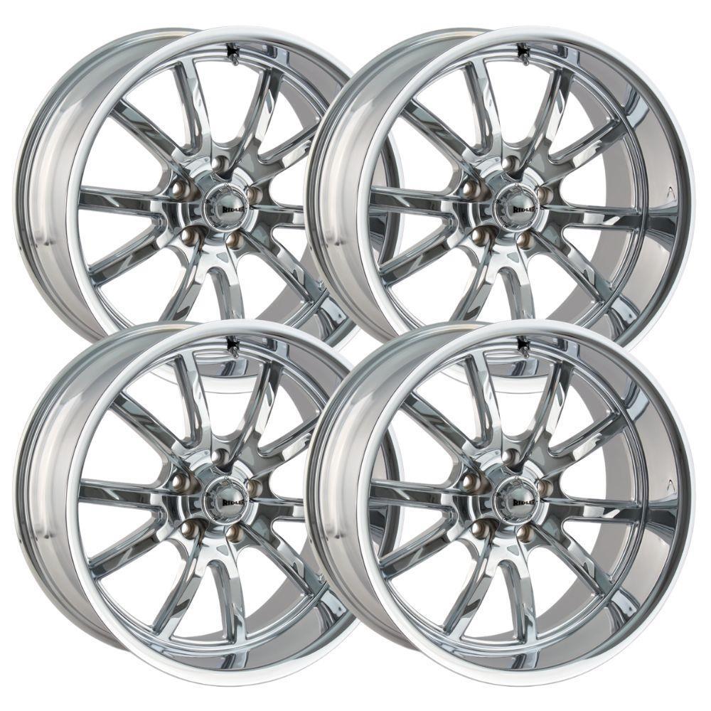 (Set-4) Ridler 650 18x8 5x114.3 0mm Chrome Wheels Rims 18 Inch | eBay