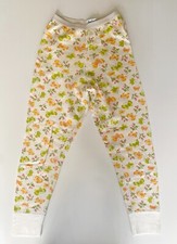 Vintage Duofold 2-Layer Thermal Underwear pants size 12 Butterflies and Flowers