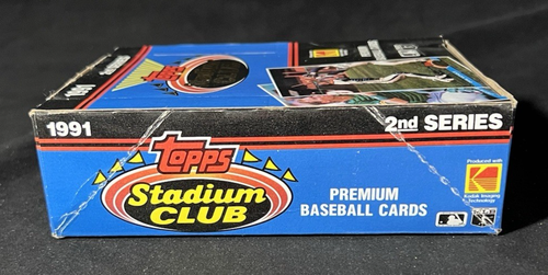 1991 Topps Stadium Club 2nd Series Baseball Wax Box - Picture 5 of 7