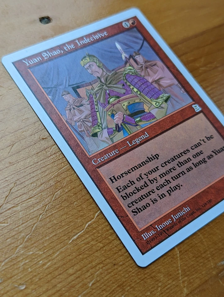 1999 MTG Portal Three Kingdoms English Yuan Shao the Indecisive, very rare, LP - Image 3 of 4