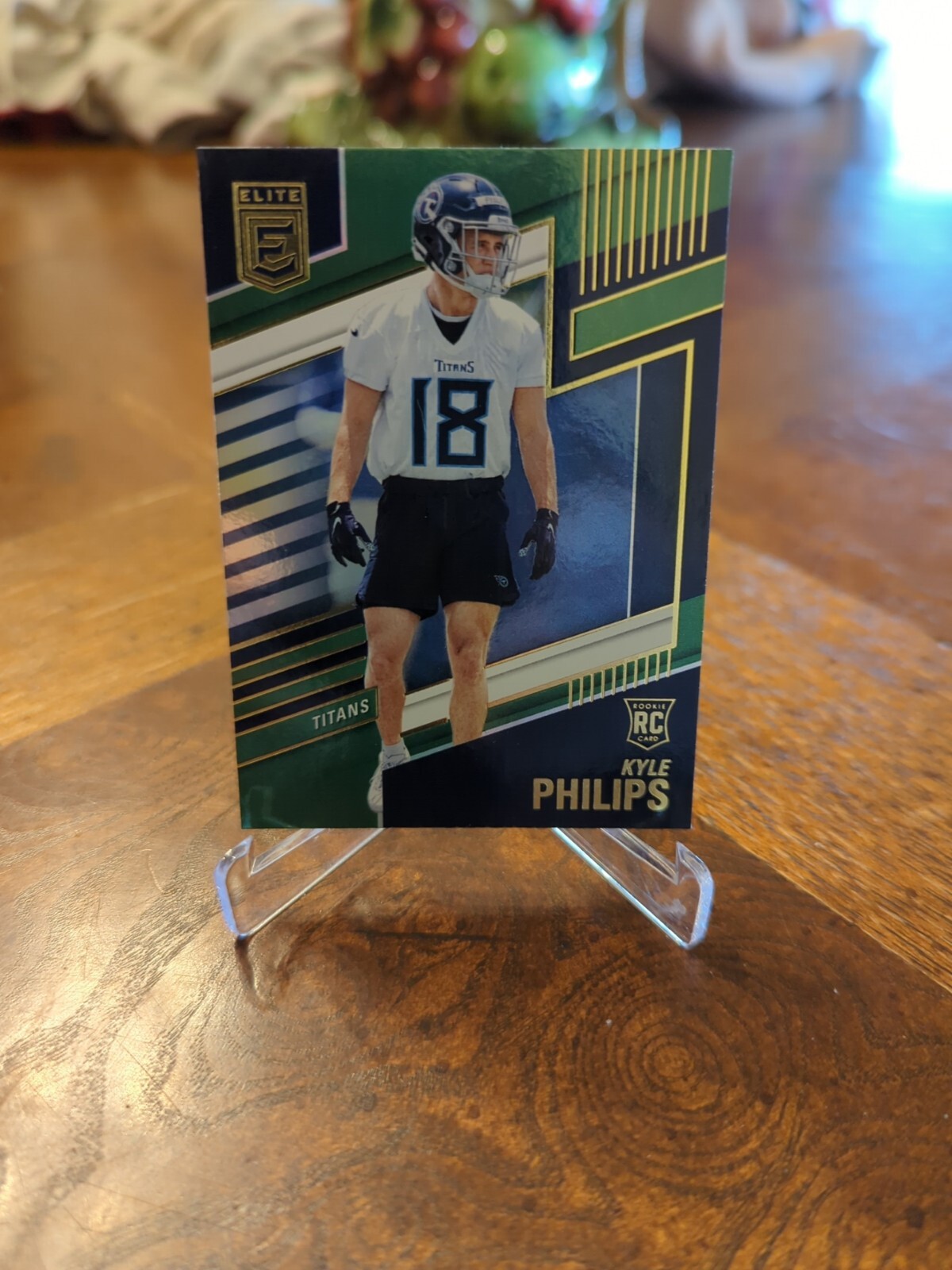 2022 Donruss Elite Football Green Kyle Philips Rookie Card #170 Titans RC