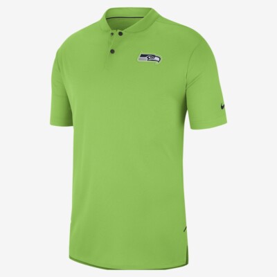 Nike Elite Seattle Seahawks Dri-Fit Polo Shirt Sz Small 906037-308 Green 
