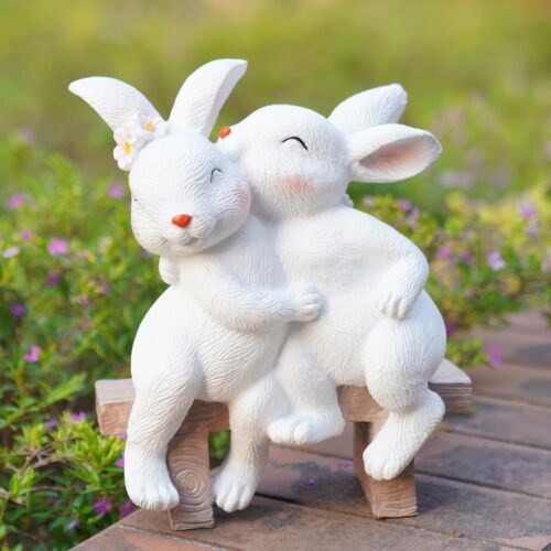 Easter Rabbit Decor Outdoor Garden Decor - Easter Décor Garden Sculptures Statu