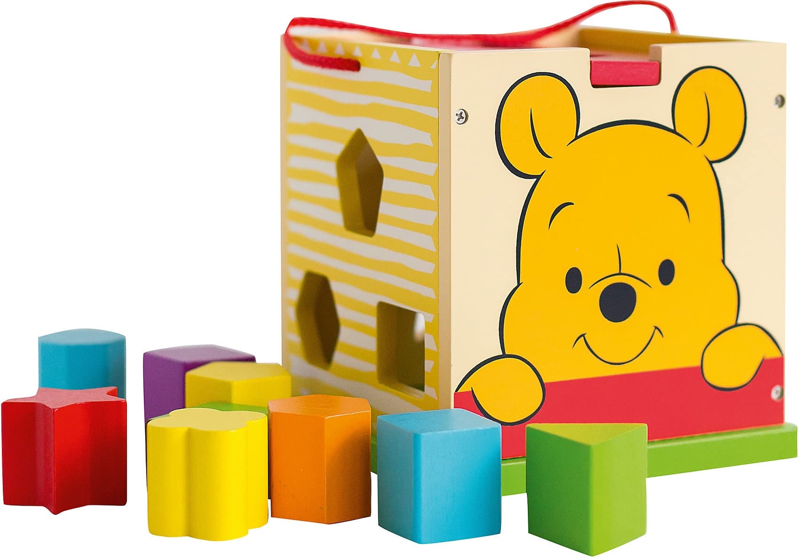 abgee 924 TY014 Winnie The Pooh & Friends Disney Wooden Shape Sorter, Multi-Colo