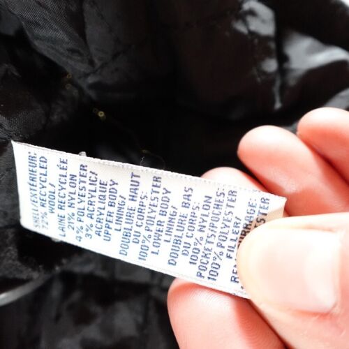 Old Navy Chore Jacket Mens Extra Large Black Barn Coat Outdoor Work Wear Wool XL - Picture 12 of 24