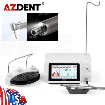 Dental LED Implant System Brushless Motor TouchScreen+20:1 Fiber Optic Handpiece