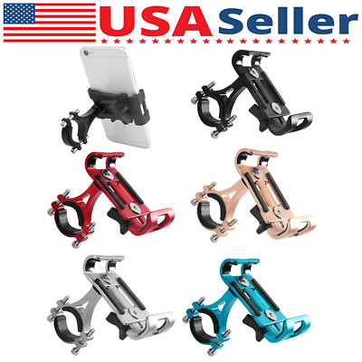 360° Aluminum Motorcycle Bike Bicycle GPS Cell Phone Holder Handlebar Mount New