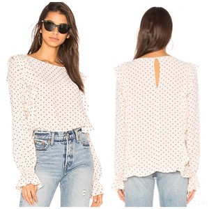 sanctuary polka dot blouse