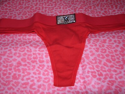 Victoria's Secret Sexy Shine Patch Band Lingerie Thong Elegant Bling Logo NWT