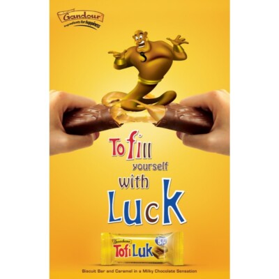 Tofiluk Caramel Crunch Chocolate 1 Box (1 Bar 33g x 12pcs) - FREE SHIPPING