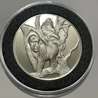 African Gorillas Sterling Silver Rare Vintage Proof Coin Collector Round Medal
