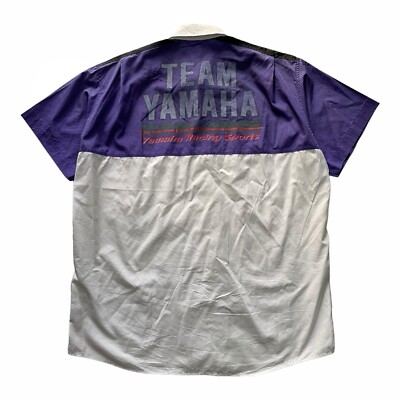Vintage Team Yamaha Racing Sport Work Shirt Team Racing Moto Gp