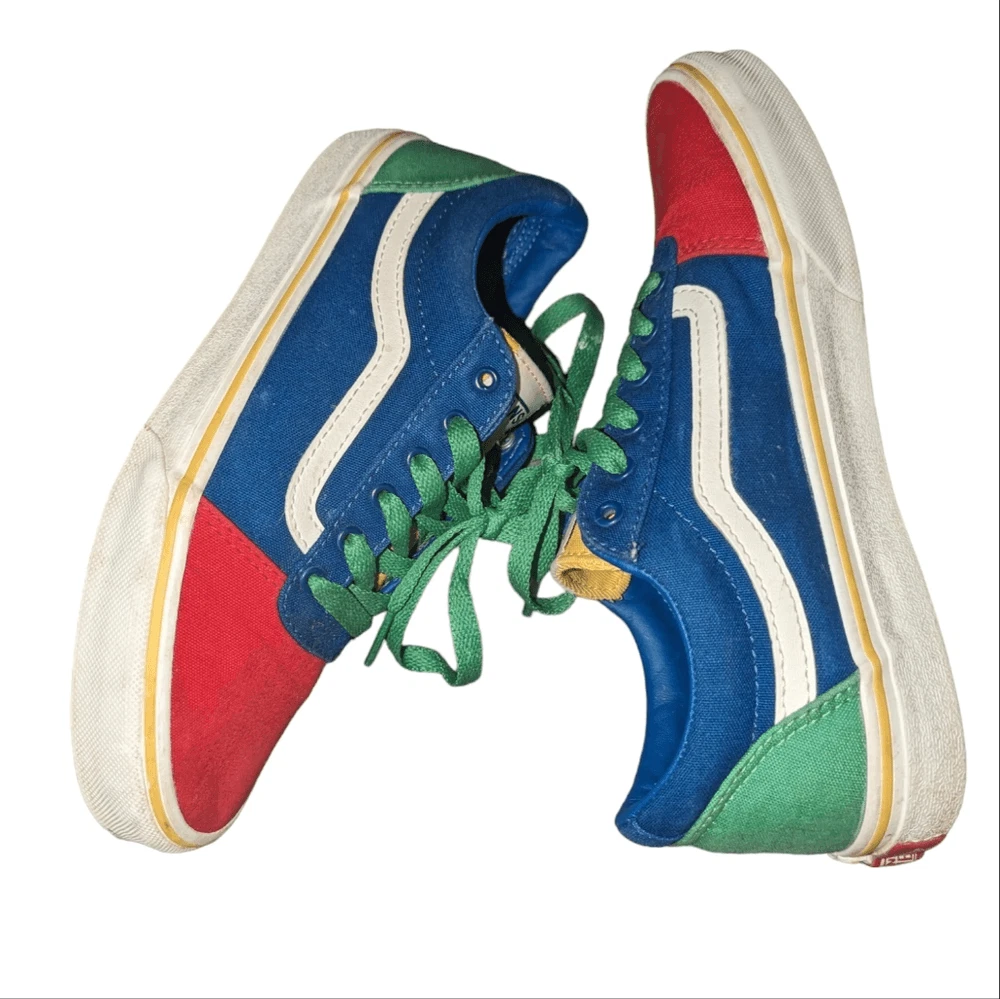 Vans blue green red deals yellow