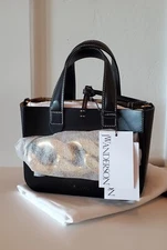 JW Anderson Mini Chain Leather Tote-Black(Origin $895)
