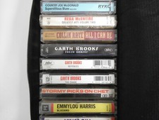 Lot of 15 Cassette Tapes, Country, Early Garth Brooks, Merle Haggard  Others
